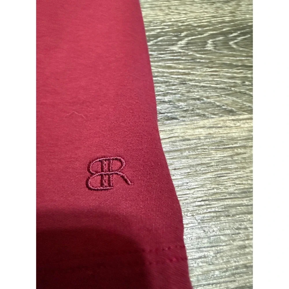 Banana Republic Mens Polo Shirt Burgundy Maroon Short Sleeve Cotton XL Preppy